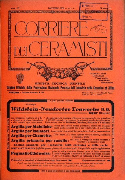 Corriere dei ceramisti rivista tecnica delle industrie ceramiche