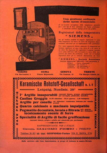 Corriere dei ceramisti rivista tecnica delle industrie ceramiche