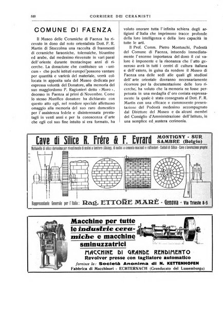 Corriere dei ceramisti rivista tecnica delle industrie ceramiche