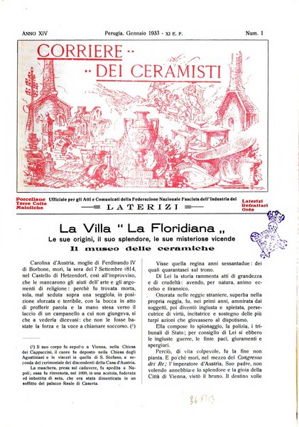 Corriere dei ceramisti rivista tecnica delle industrie ceramiche