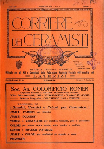 Corriere dei ceramisti rivista tecnica delle industrie ceramiche