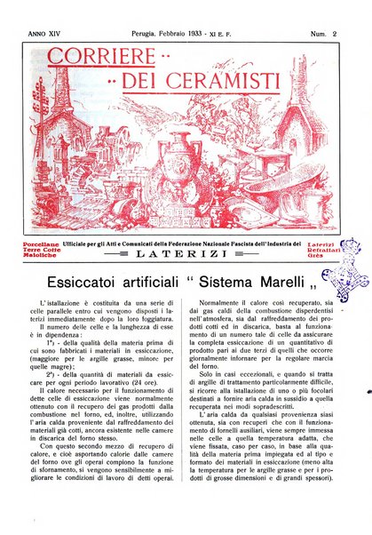 Corriere dei ceramisti rivista tecnica delle industrie ceramiche