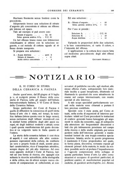 Corriere dei ceramisti rivista tecnica delle industrie ceramiche