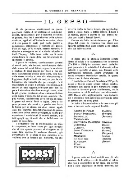 Corriere dei ceramisti rivista tecnica delle industrie ceramiche