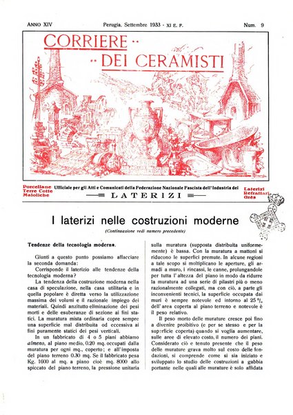 Corriere dei ceramisti rivista tecnica delle industrie ceramiche