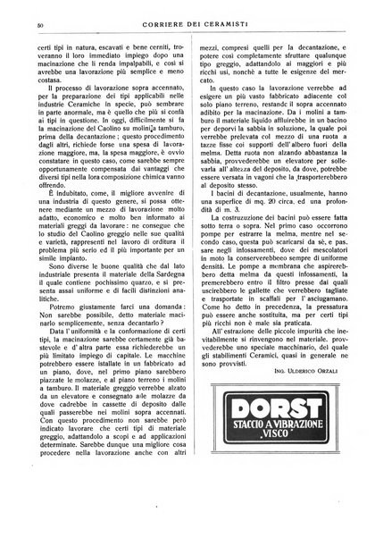 Corriere dei ceramisti rivista tecnica delle industrie ceramiche