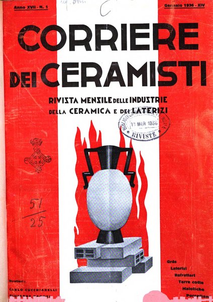 Corriere dei ceramisti rivista tecnica delle industrie ceramiche