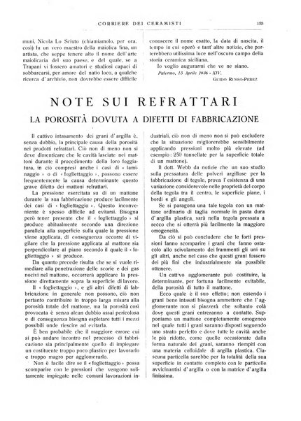 Corriere dei ceramisti rivista tecnica delle industrie ceramiche