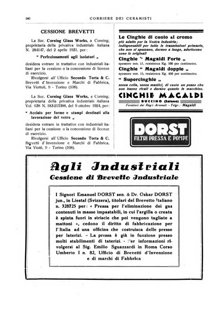 Corriere dei ceramisti rivista tecnica delle industrie ceramiche