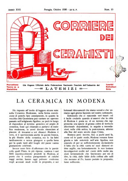 Corriere dei ceramisti rivista tecnica delle industrie ceramiche