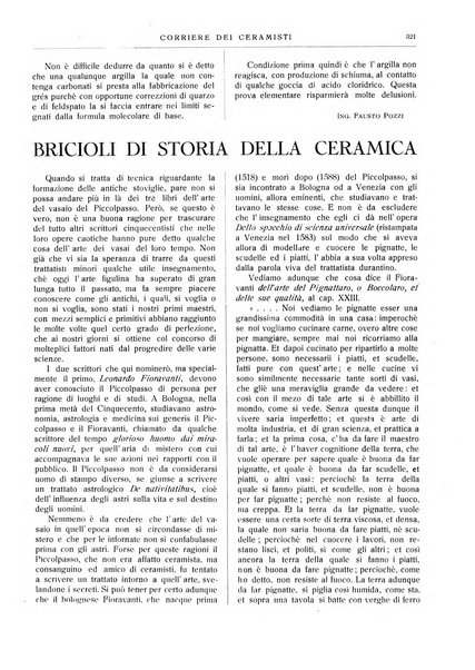 Corriere dei ceramisti rivista tecnica delle industrie ceramiche