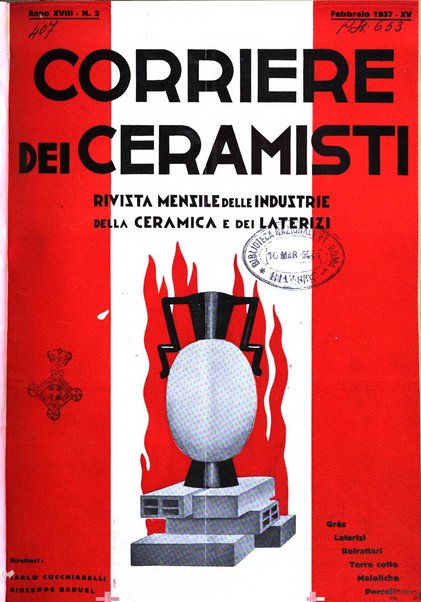 Corriere dei ceramisti rivista tecnica delle industrie ceramiche