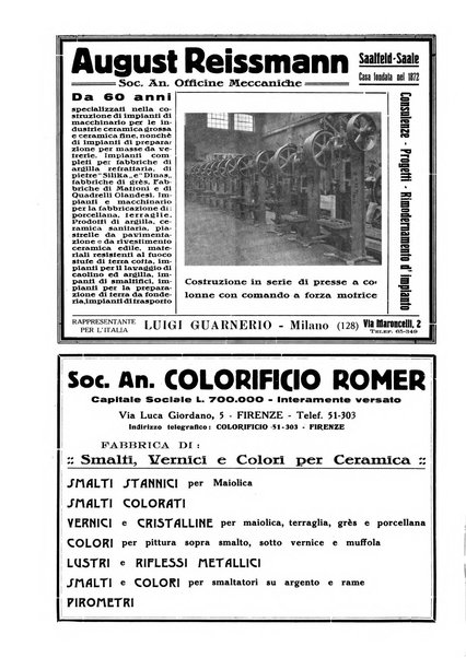 Corriere dei ceramisti rivista tecnica delle industrie ceramiche