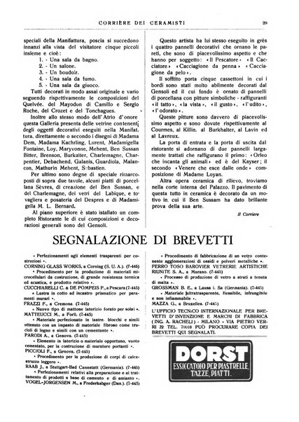 Corriere dei ceramisti rivista tecnica delle industrie ceramiche