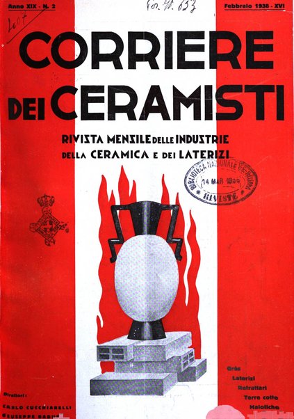 Corriere dei ceramisti rivista tecnica delle industrie ceramiche