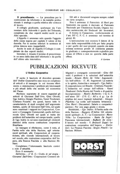 Corriere dei ceramisti rivista tecnica delle industrie ceramiche