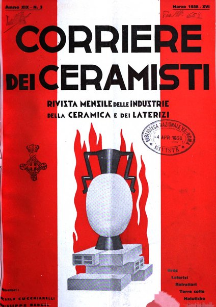 Corriere dei ceramisti rivista tecnica delle industrie ceramiche