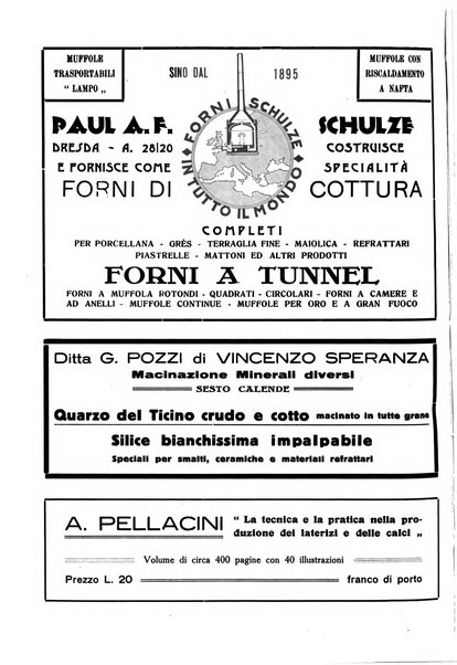 Corriere dei ceramisti rivista tecnica delle industrie ceramiche