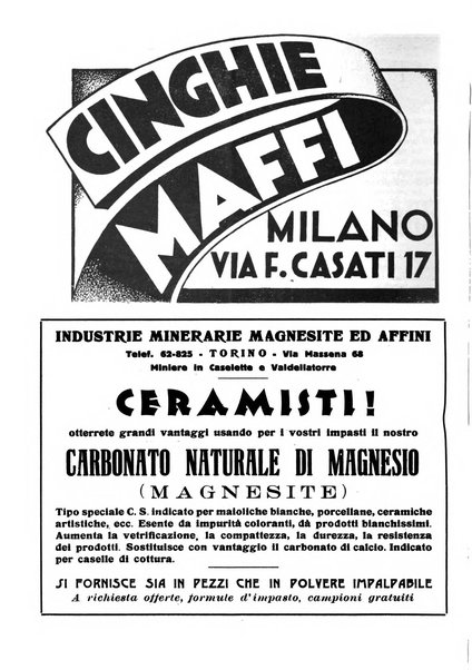 Corriere dei ceramisti rivista tecnica delle industrie ceramiche