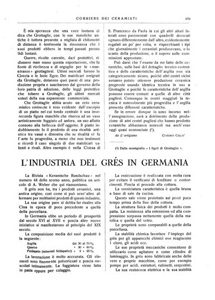 Corriere dei ceramisti rivista tecnica delle industrie ceramiche