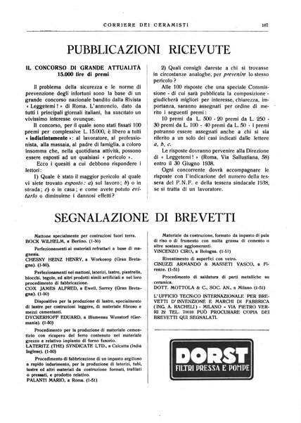 Corriere dei ceramisti rivista tecnica delle industrie ceramiche