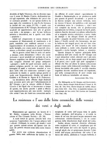 Corriere dei ceramisti rivista tecnica delle industrie ceramiche