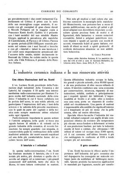 Corriere dei ceramisti rivista tecnica delle industrie ceramiche