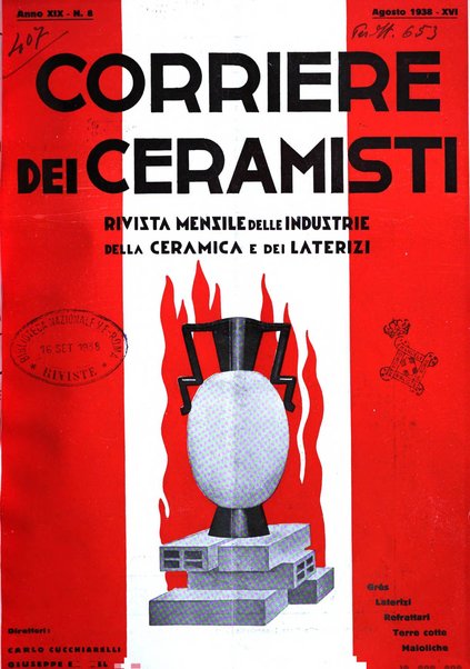 Corriere dei ceramisti rivista tecnica delle industrie ceramiche