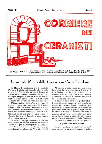 Corriere dei ceramisti rivista tecnica delle industrie ceramiche