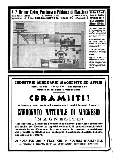 Corriere dei ceramisti rivista tecnica delle industrie ceramiche