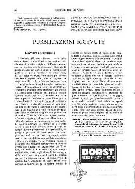 Corriere dei ceramisti rivista tecnica delle industrie ceramiche