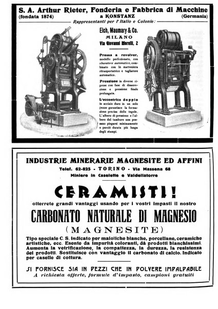 Corriere dei ceramisti rivista tecnica delle industrie ceramiche