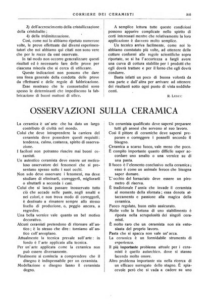 Corriere dei ceramisti rivista tecnica delle industrie ceramiche