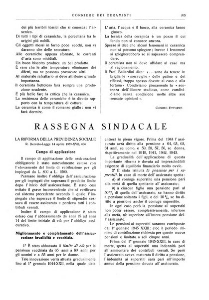 Corriere dei ceramisti rivista tecnica delle industrie ceramiche