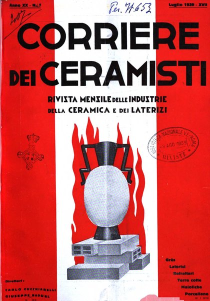 Corriere dei ceramisti rivista tecnica delle industrie ceramiche