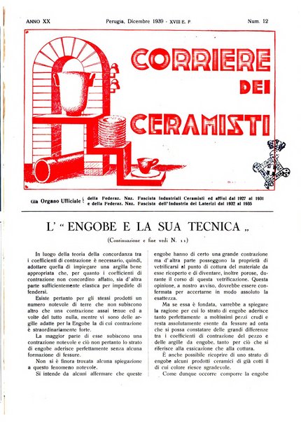 Corriere dei ceramisti rivista tecnica delle industrie ceramiche