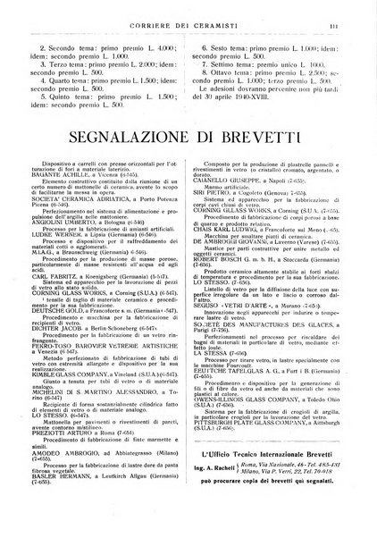 Corriere dei ceramisti rivista tecnica delle industrie ceramiche