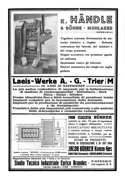 Corriere dei ceramisti rivista tecnica delle industrie ceramiche