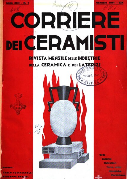 Corriere dei ceramisti rivista tecnica delle industrie ceramiche