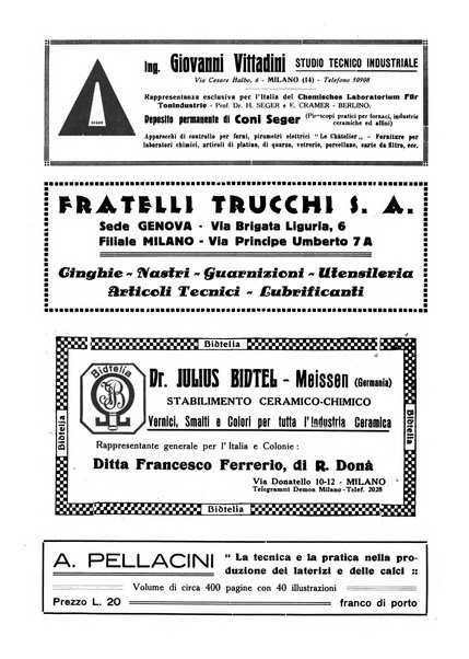 Corriere dei ceramisti rivista tecnica delle industrie ceramiche