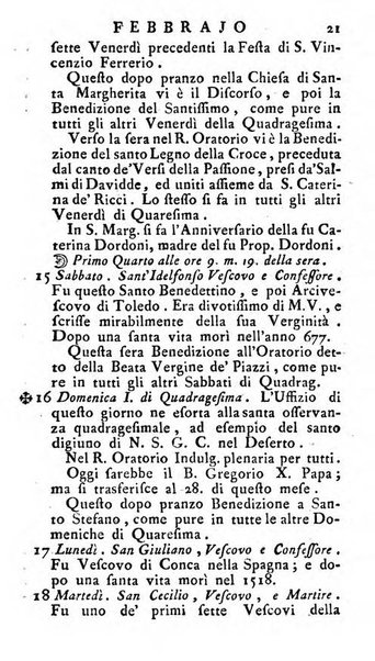 Diario di Colorno per l'anno 1777.[-1802.] nel quale trovansi segnate tutte le funzioni ecclesiastiche e tutte le indulgenze, oltre alla dichiarazione di varie cose necessarie, dilettevoli ed utili agli abitanti di Colorno a cui comodo, e uantaggio principalmente è stato composto