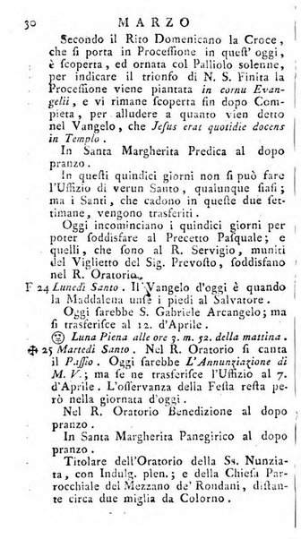 Diario di Colorno per l'anno 1777.[-1802.] nel quale trovansi segnate tutte le funzioni ecclesiastiche e tutte le indulgenze, oltre alla dichiarazione di varie cose necessarie, dilettevoli ed utili agli abitanti di Colorno a cui comodo, e uantaggio principalmente è stato composto