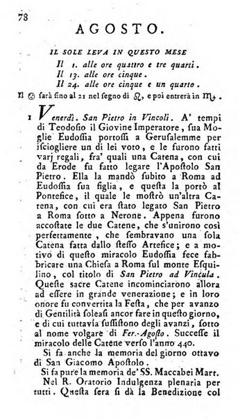 Diario di Colorno per l'anno 1777.[-1802.] nel quale trovansi segnate tutte le funzioni ecclesiastiche e tutte le indulgenze, oltre alla dichiarazione di varie cose necessarie, dilettevoli ed utili agli abitanti di Colorno a cui comodo, e uantaggio principalmente è stato composto