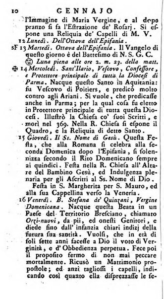 Diario di Colorno per l'anno 1777.[-1802.] nel quale trovansi segnate tutte le funzioni ecclesiastiche e tutte le indulgenze, oltre alla dichiarazione di varie cose necessarie, dilettevoli ed utili agli abitanti di Colorno a cui comodo, e uantaggio principalmente è stato composto