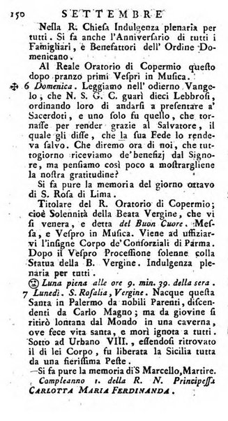 Diario di Colorno per l'anno 1777.[-1802.] nel quale trovansi segnate tutte le funzioni ecclesiastiche e tutte le indulgenze, oltre alla dichiarazione di varie cose necessarie, dilettevoli ed utili agli abitanti di Colorno a cui comodo, e uantaggio principalmente è stato composto