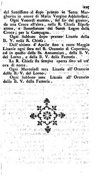 Diario di Colorno per l'anno 1777.[-1802.] nel quale trovansi segnate tutte le funzioni ecclesiastiche e tutte le indulgenze, oltre alla dichiarazione di varie cose necessarie, dilettevoli ed utili agli abitanti di Colorno a cui comodo, e uantaggio principalmente è stato composto