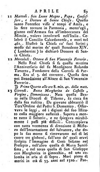 Diario di Colorno per l'anno 1777.[-1802.] nel quale trovansi segnate tutte le funzioni ecclesiastiche e tutte le indulgenze, oltre alla dichiarazione di varie cose necessarie, dilettevoli ed utili agli abitanti di Colorno a cui comodo, e uantaggio principalmente è stato composto