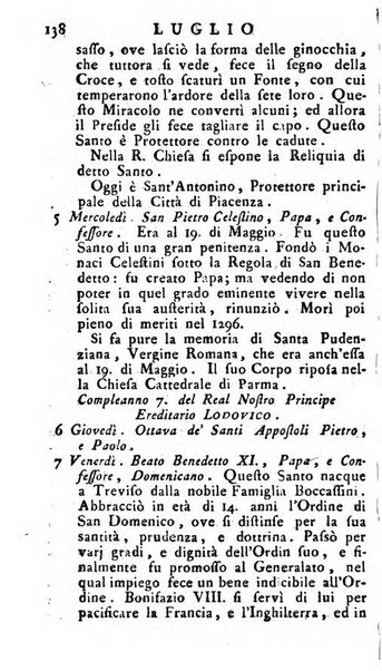 Diario di Colorno per l'anno 1777.[-1802.] nel quale trovansi segnate tutte le funzioni ecclesiastiche e tutte le indulgenze, oltre alla dichiarazione di varie cose necessarie, dilettevoli ed utili agli abitanti di Colorno a cui comodo, e uantaggio principalmente è stato composto