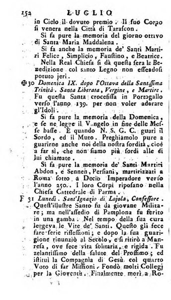 Diario di Colorno per l'anno 1777.[-1802.] nel quale trovansi segnate tutte le funzioni ecclesiastiche e tutte le indulgenze, oltre alla dichiarazione di varie cose necessarie, dilettevoli ed utili agli abitanti di Colorno a cui comodo, e uantaggio principalmente è stato composto