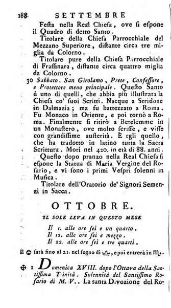 Diario di Colorno per l'anno 1777.[-1802.] nel quale trovansi segnate tutte le funzioni ecclesiastiche e tutte le indulgenze, oltre alla dichiarazione di varie cose necessarie, dilettevoli ed utili agli abitanti di Colorno a cui comodo, e uantaggio principalmente è stato composto